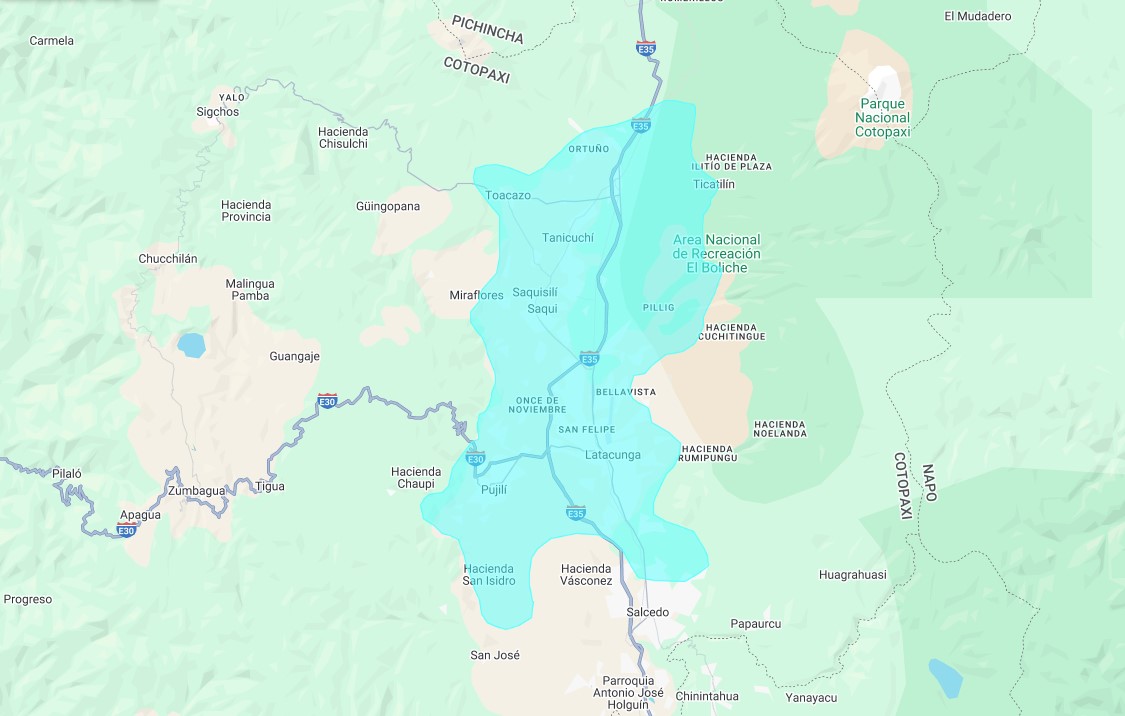 Mapa de cobertura